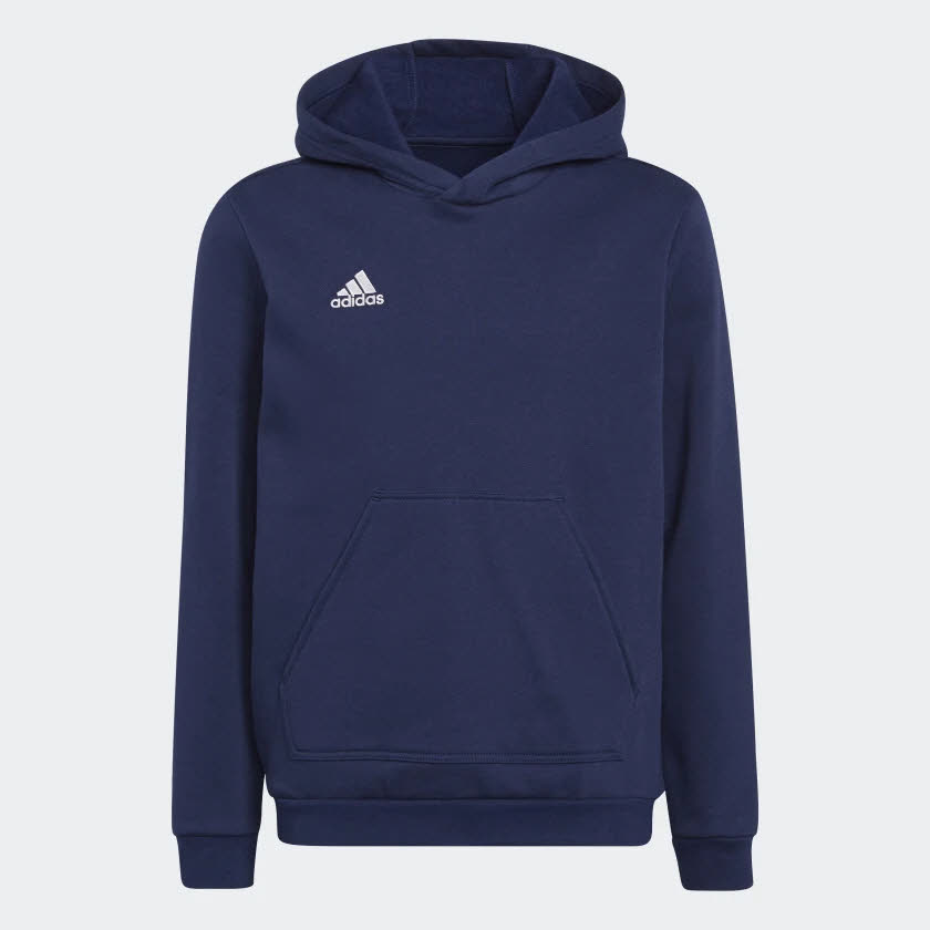 adidas Entrada 22 Jungen Sweat Hoodie Fußball Sport Kapuzenpullover blau