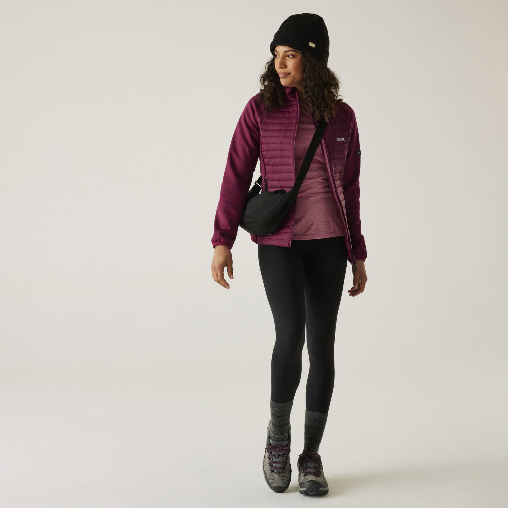 REGATTA Clumber Hybridjacke Wanderjacke Damen lila