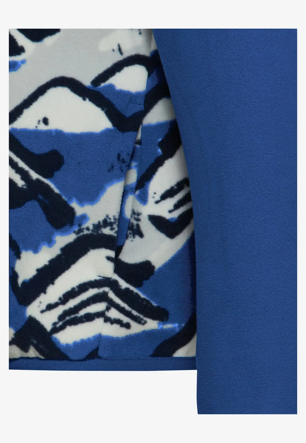 Jack Wolfskin PAW ERA 100 PRINT FZ K Kinder Fleecejacke blau