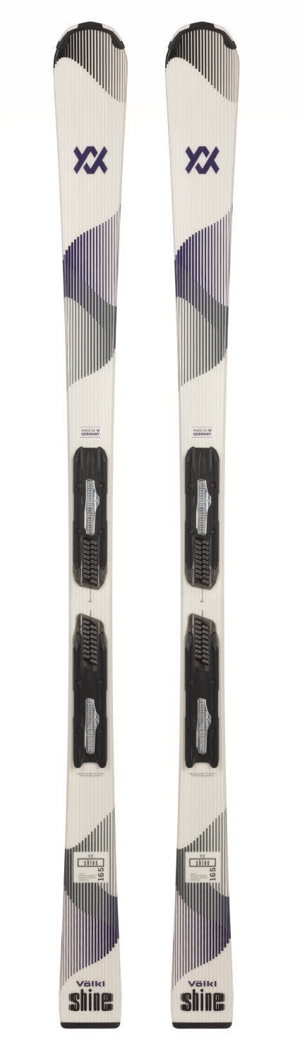 Völkl SHINE 7.2 + VMOT 10 LADY GW Damen Ski Einsteiger 26/27 white/purple
