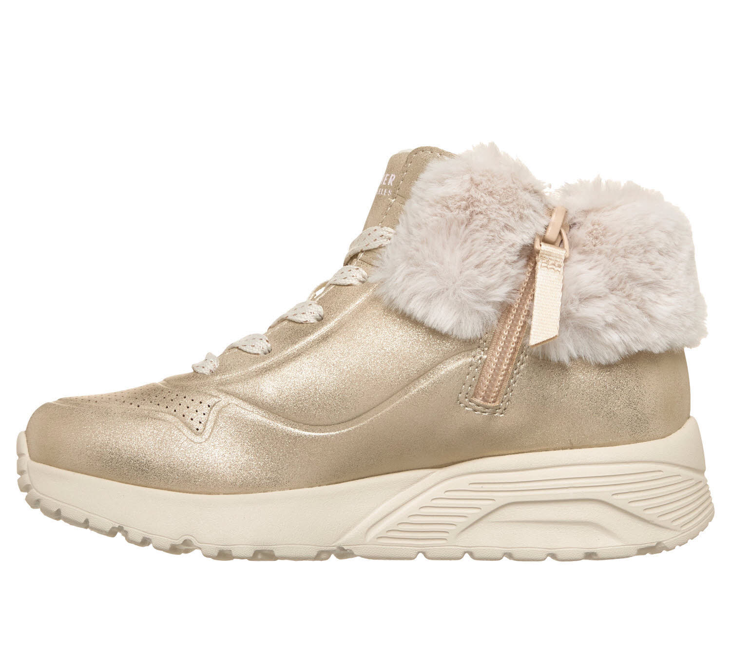 Skechers Uno Lite Mädchen Winterstiefelette Sneaker High gold