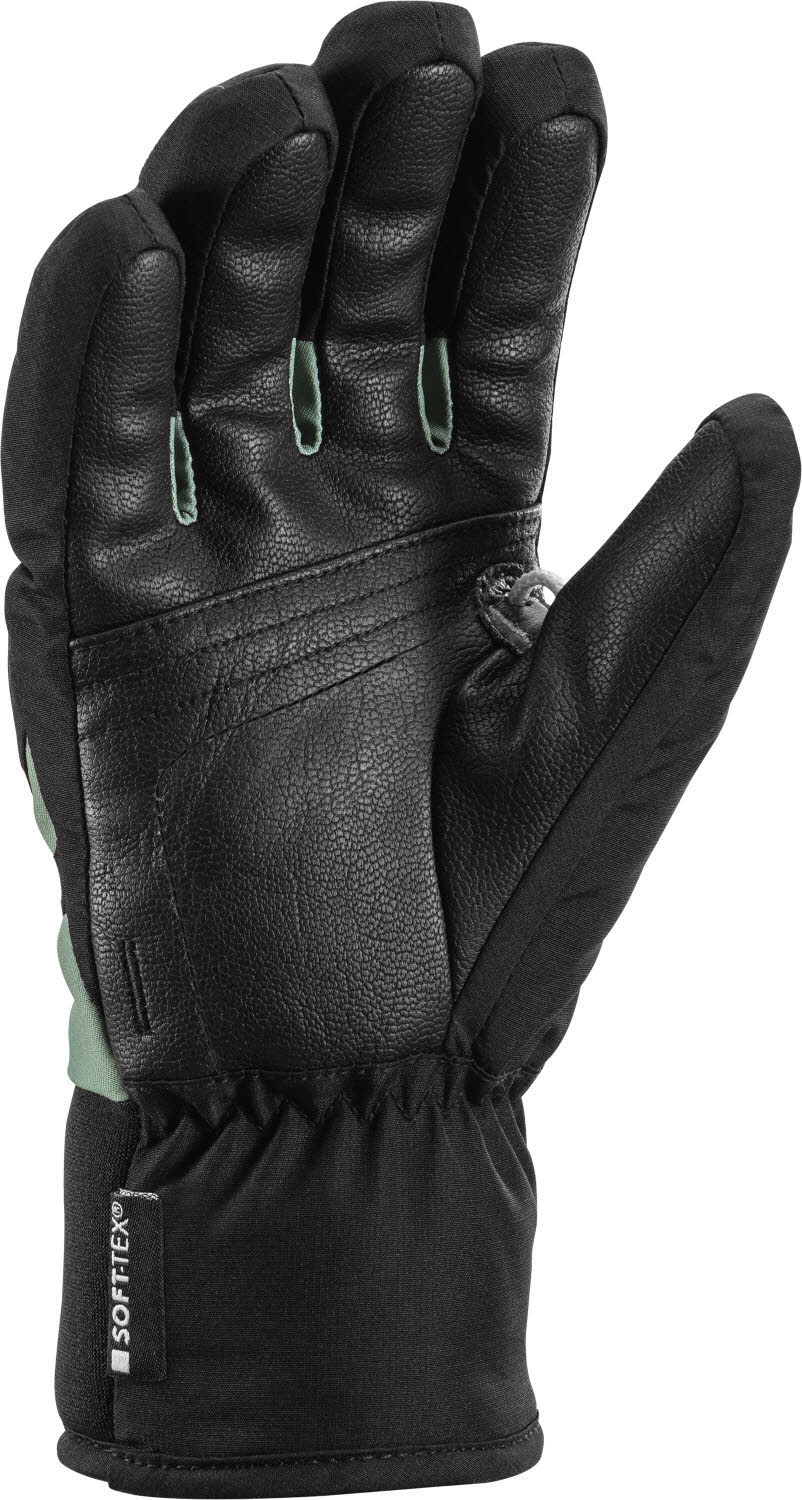 Leki Griffin 3D Junior Kinder Skihandschuhe Fingerlinge schwarz/grün