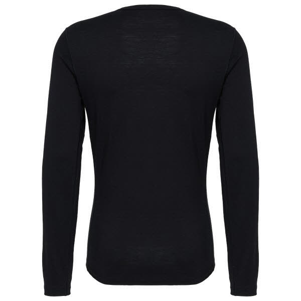 Icebreaker Mer 200 Oasis LS Crewe Rising Light Herren Baselayer schwarz