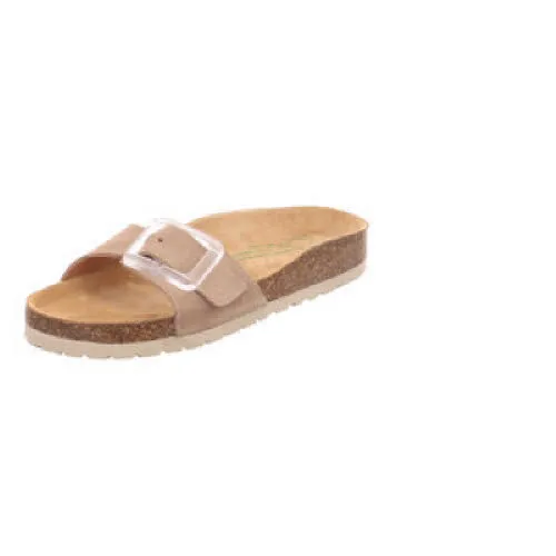 Natural Sense Hausschuhe Damen Tieffußbett -30mm beige