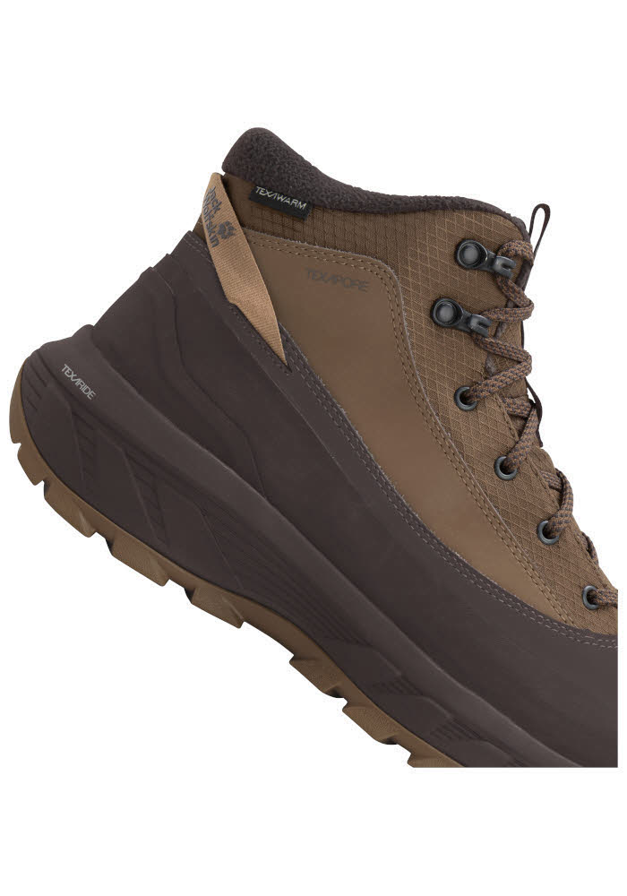 JACK WOLFSKIN WILD QUEST TEXAPORE MID M Winterstiefel Herren braun