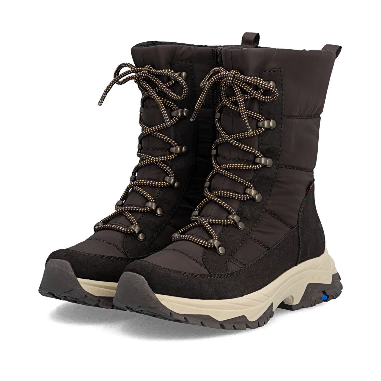 Rieker HWK Damen Stiefel Damen Schnürstiefel Winterstiefel braun