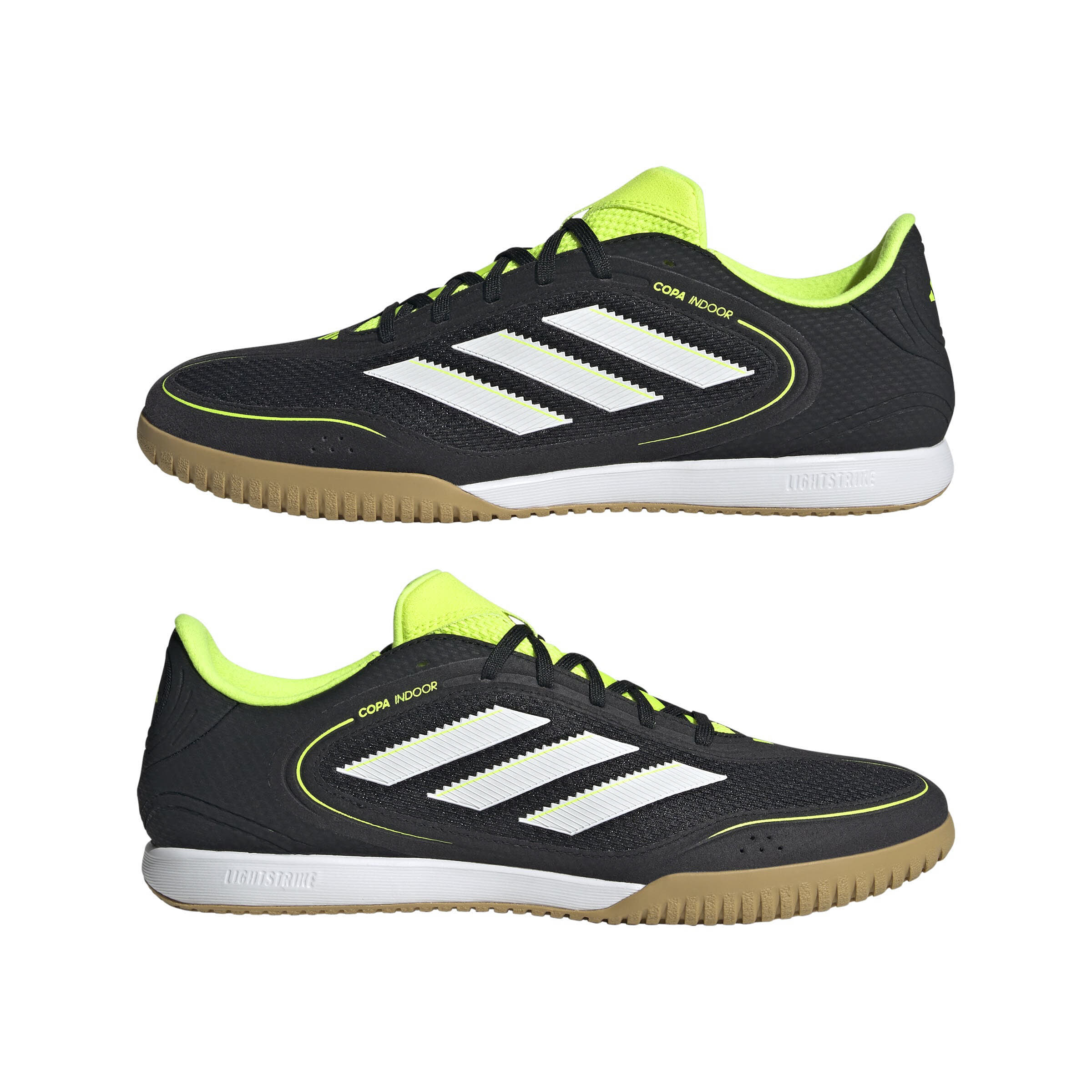 adidas COPA INDOOR COURT LEAGUE Unisex Fußballschuhe Hallenschuhe cblack/ftwwht/luclem