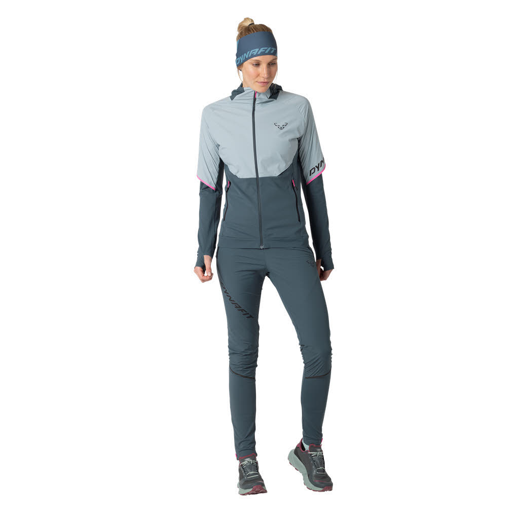 Dynafit Alpine Hybrid JKT Damen Wanderjacke Laufjacke blau