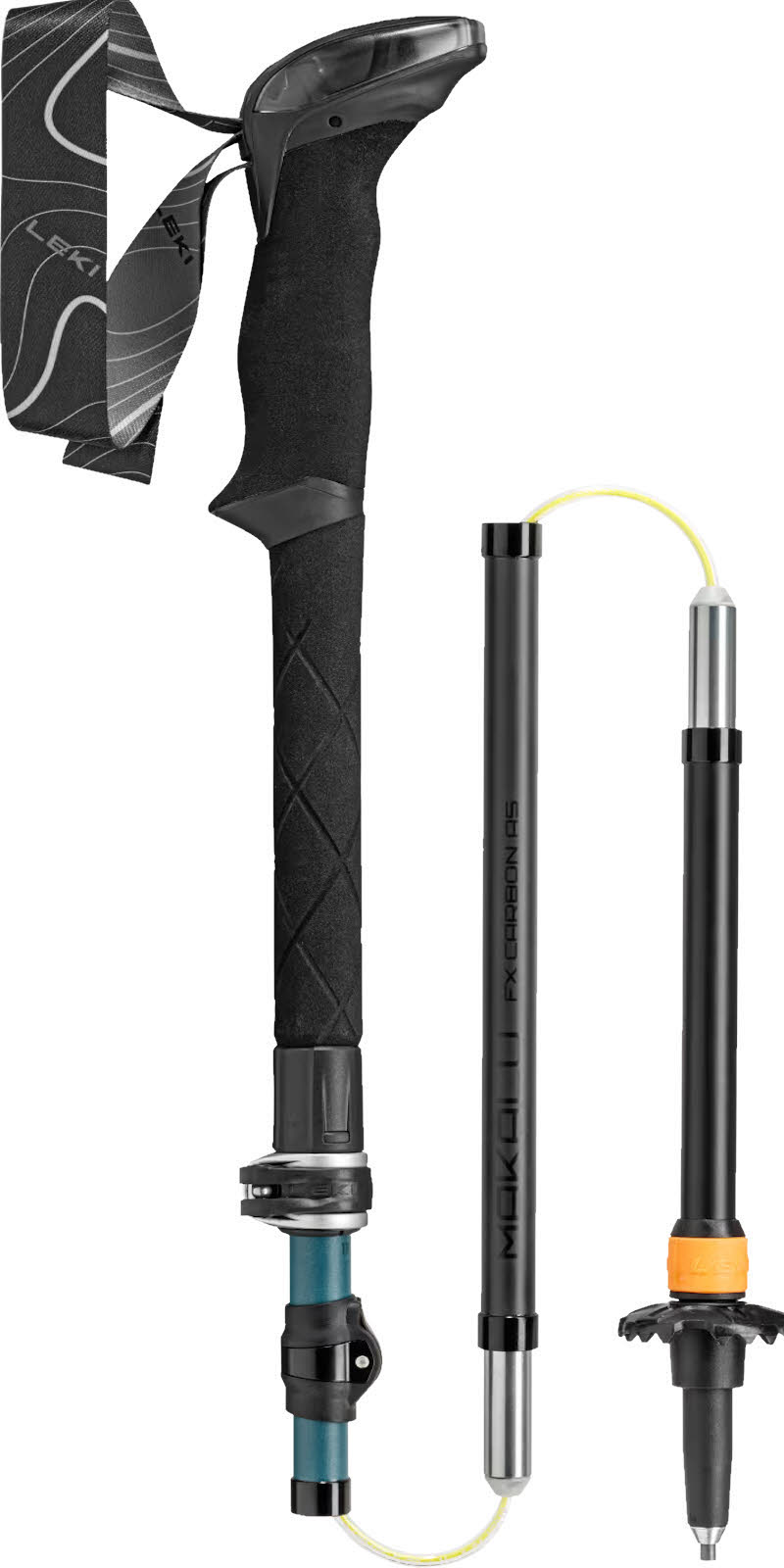 Leki Makalu FX Carbon AS Unsisex Wanderstock blau