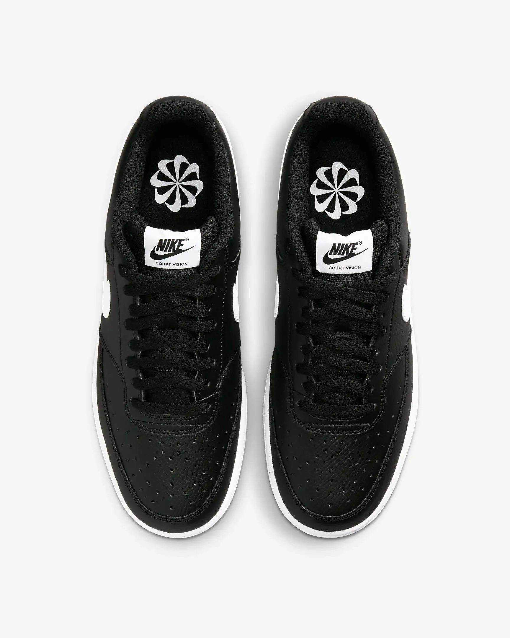 Nike Court Vision Low Next Nature Sneaker Freizeitschuh Herren schwarz weiß