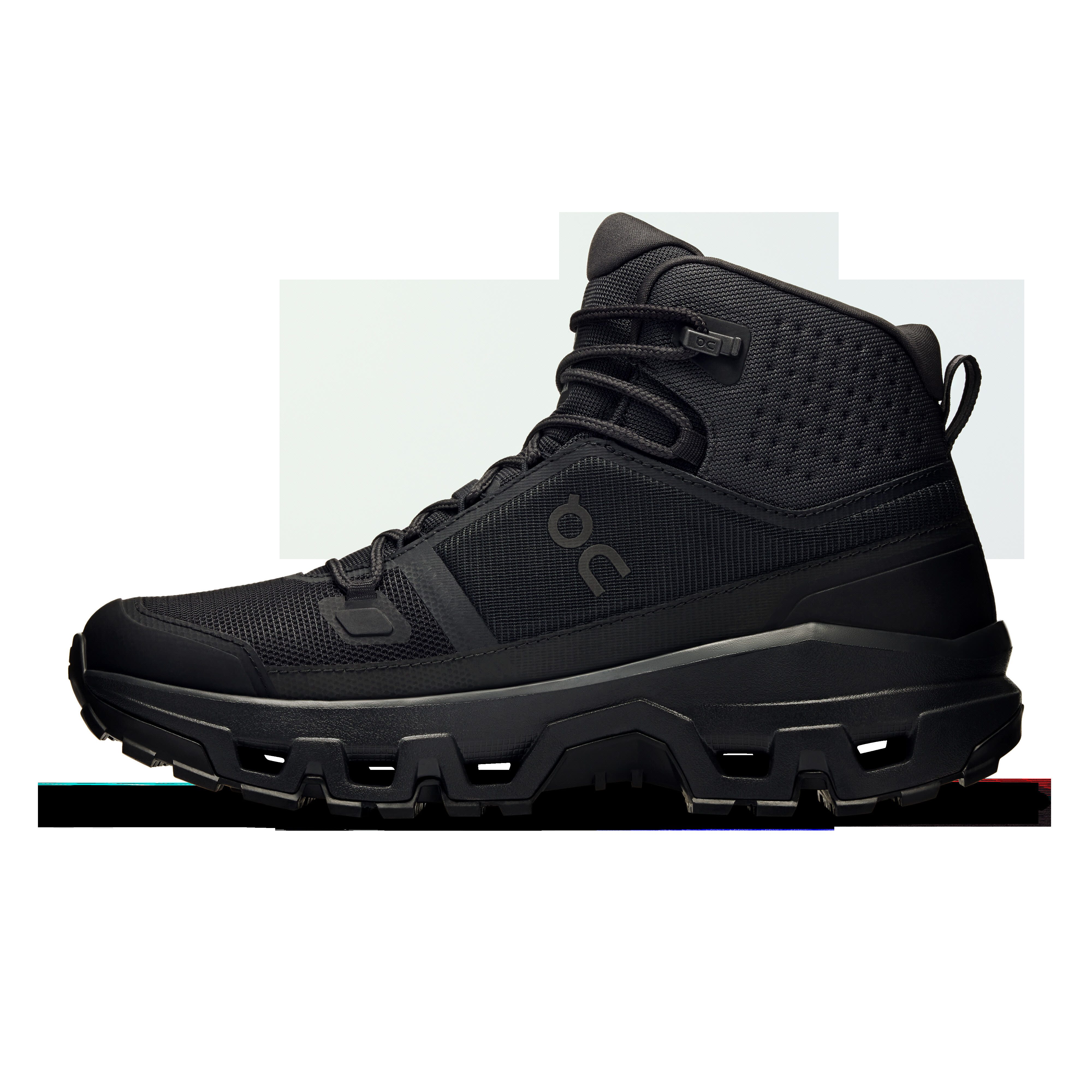 ON Cloudrock Mid WP Trekkingschuhe Wanderschuhe Damen schwarz