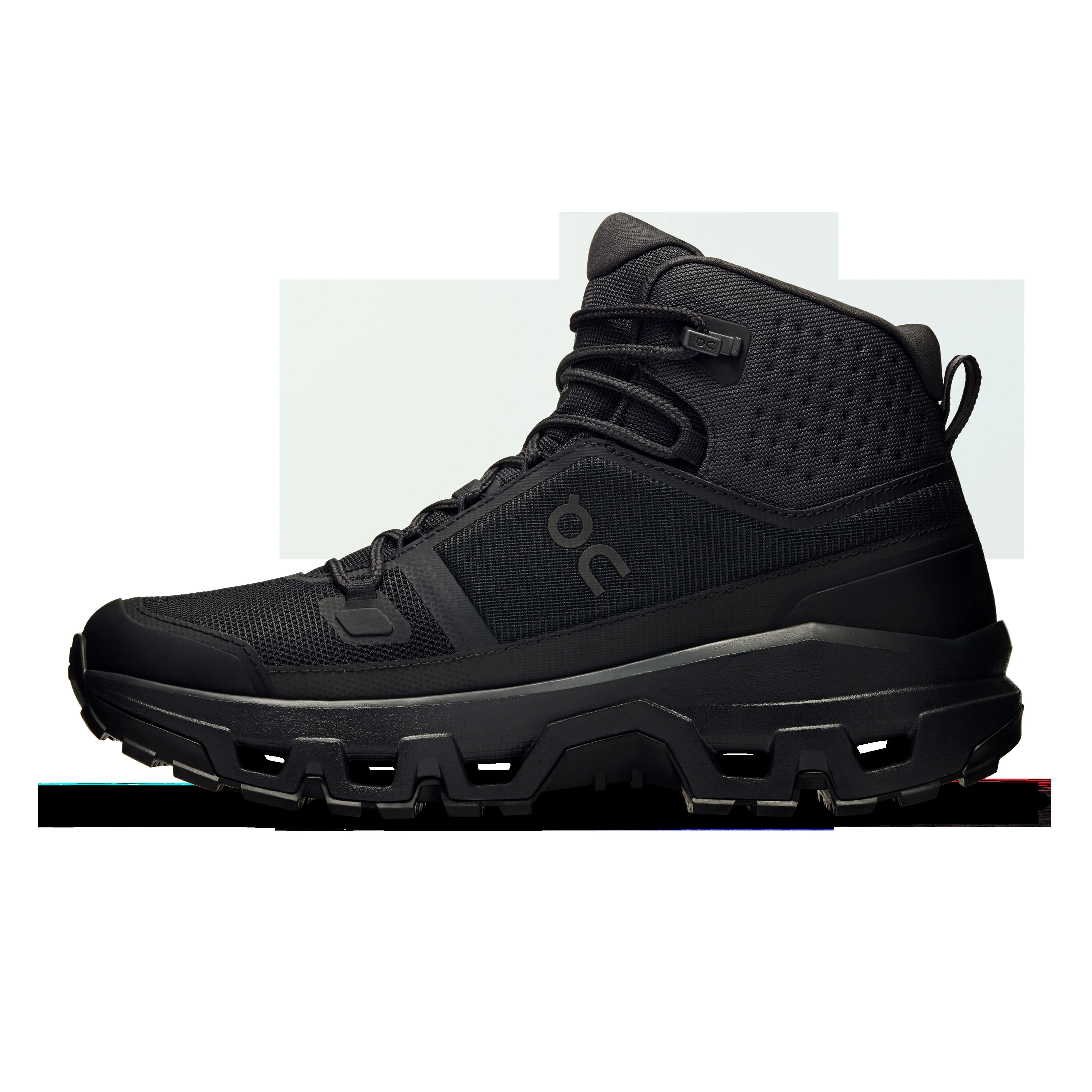 ON Cloudrock Mid WP Trekkingschuhe Wanderschuhe Damen schwarz