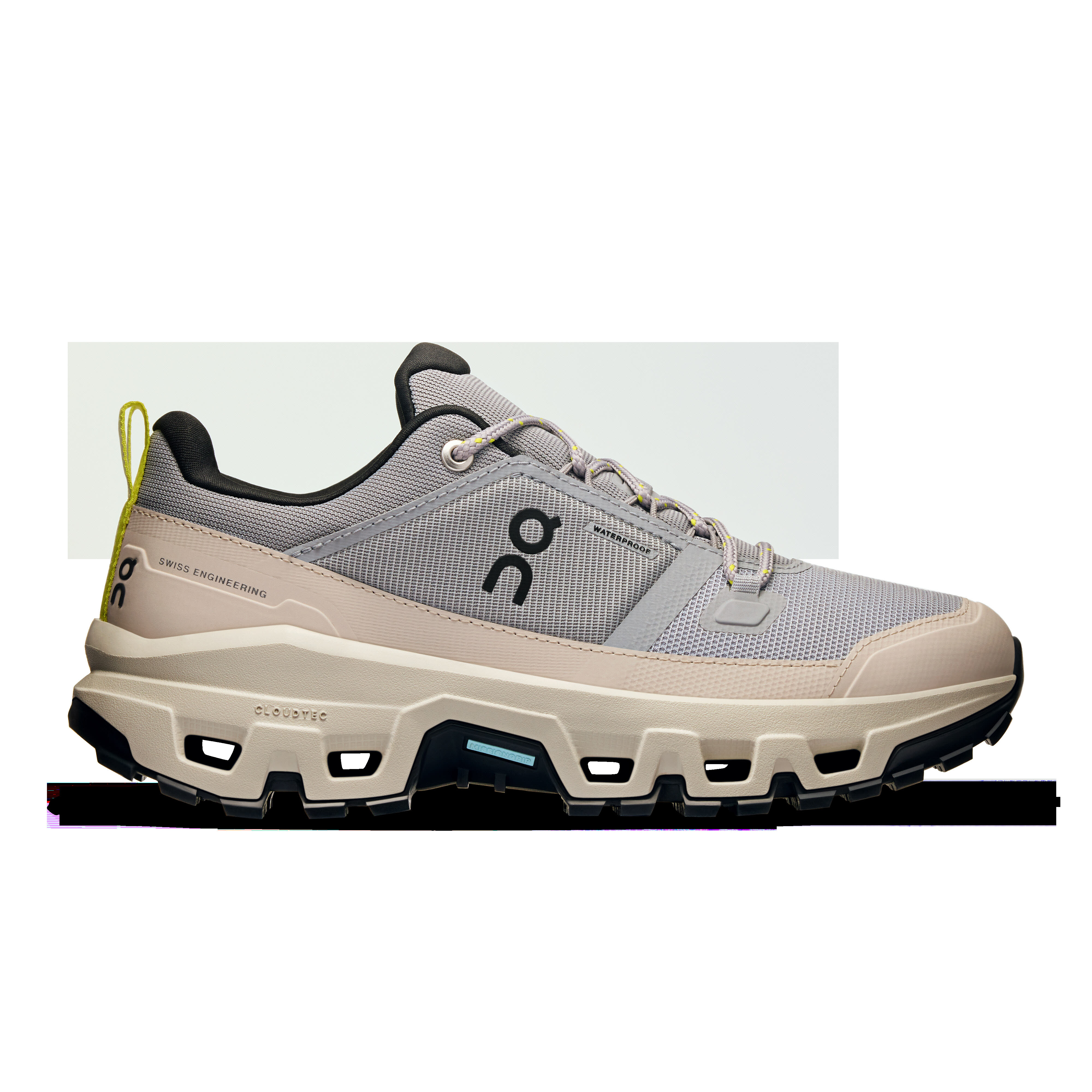 ON Cloudrock Low WP Trekkingschuhe Wanderschuhe Damen grau