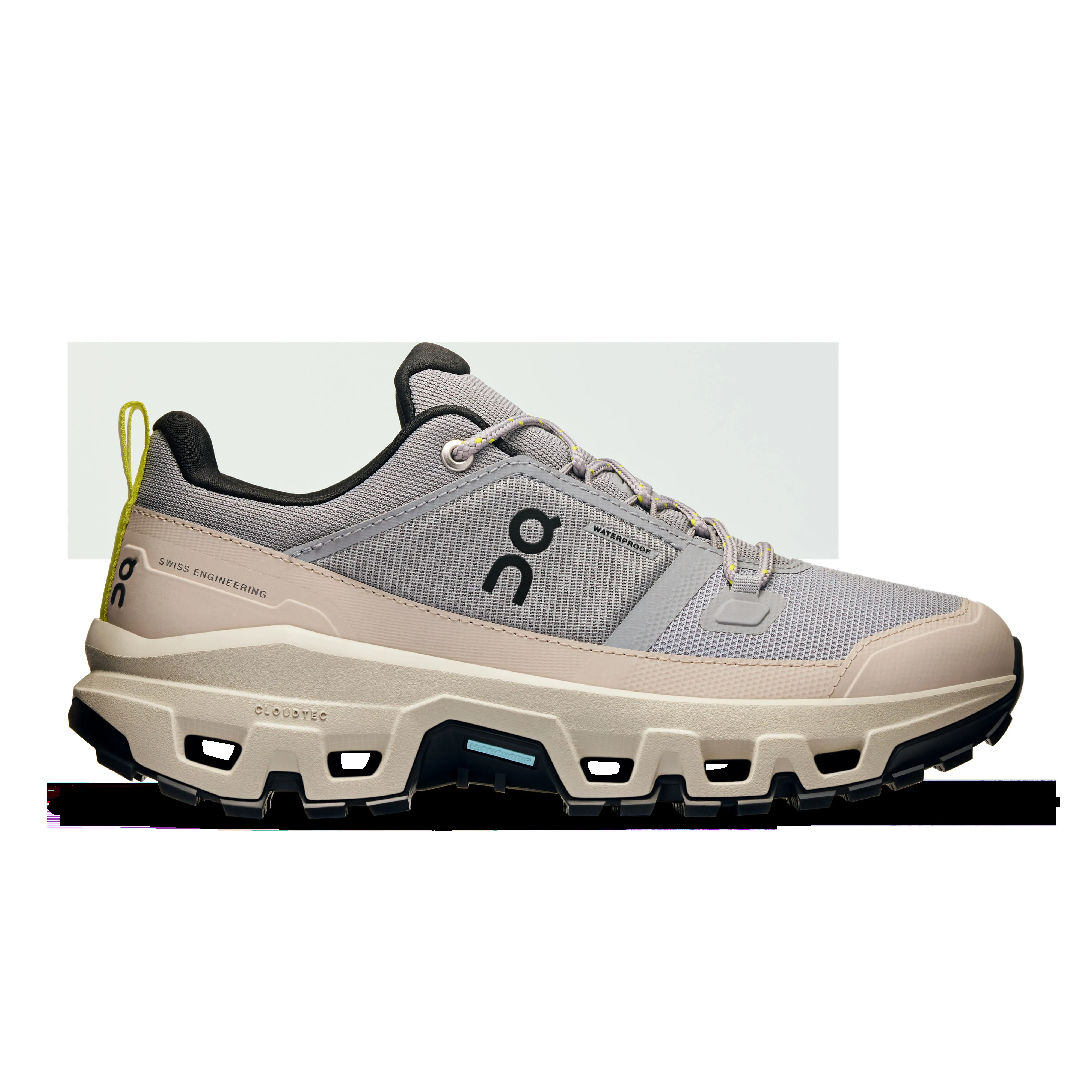 ON Cloudrock Low WP Trekkingschuhe Wanderschuhe Damen grau