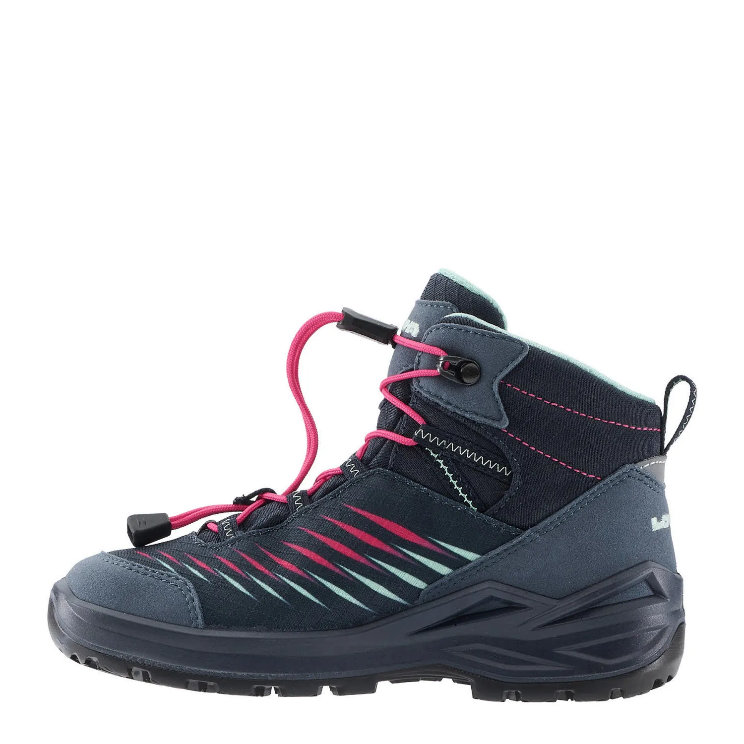 Lowa ZIRROX II GTX MID JR Mädchen Wanderschuhe Trekkingschuhe navy/pink