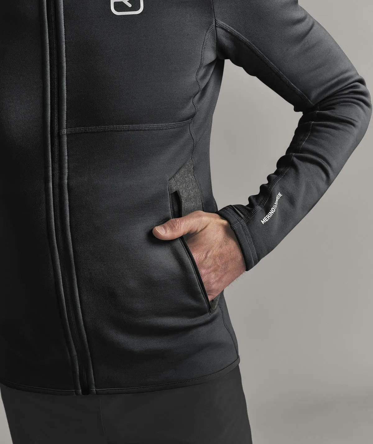 Ortovox Fleecejacke Herren schwarz