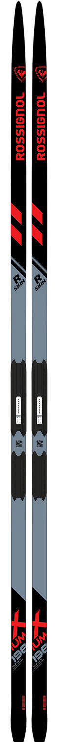 Rossignol X-IUM R-SKIN STIFF Langlaufski Klassisch Fellski + Race Classic Bdg. grau/schwarz