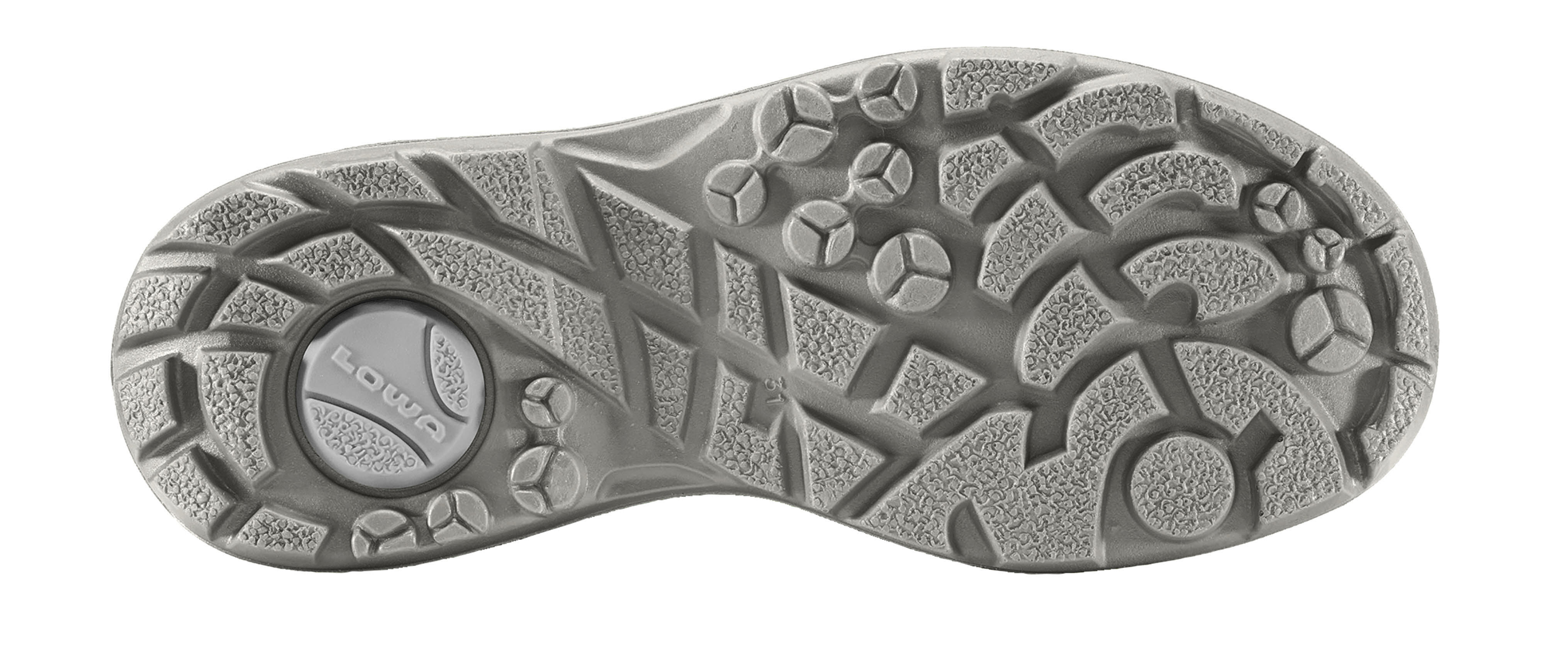 Lowa MILO GTX HI Winterstiefel Schneestiefel Kinder dunkelgrau altrosa