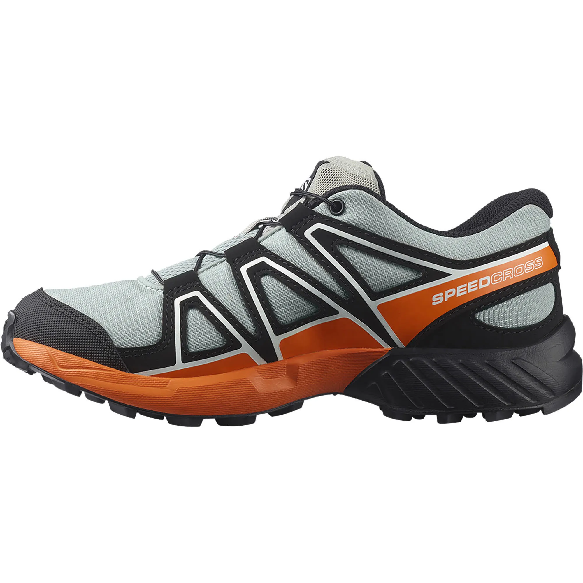 Salomon Speedcross J Wrougt Kinderschuh Freizeitschuh Schnürrschuh grau Junge