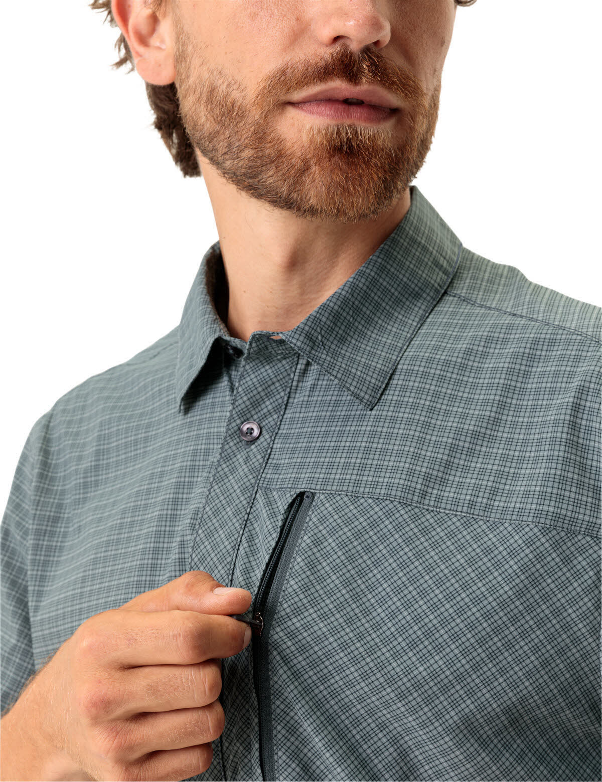 Vaude Men's Seiland Shirt IV Hemd Kurzarm Herren grau