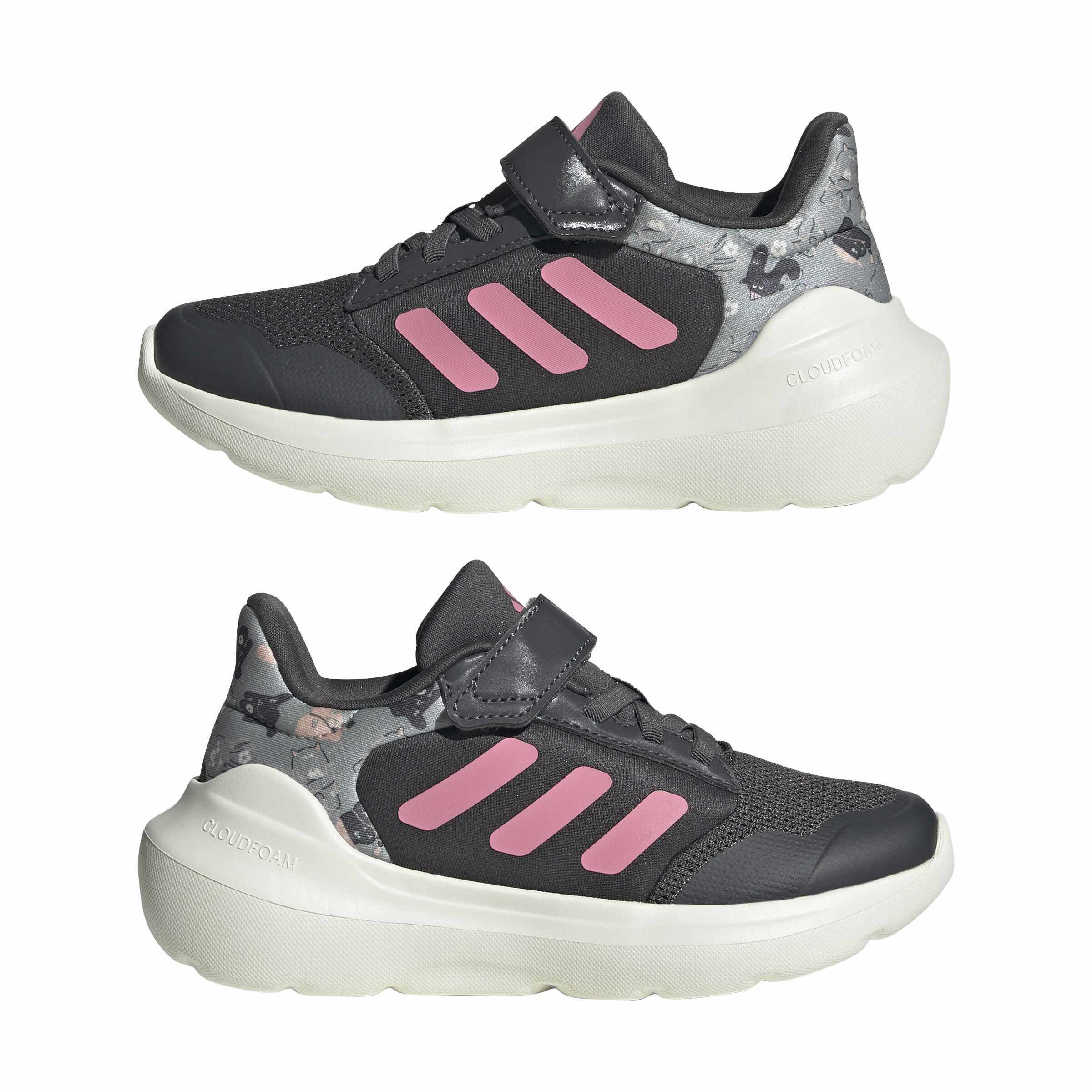 adidas Tensaur Run 3.0 EL Mädchen Sneaker Freizeitschuhe grau/weiß/pink