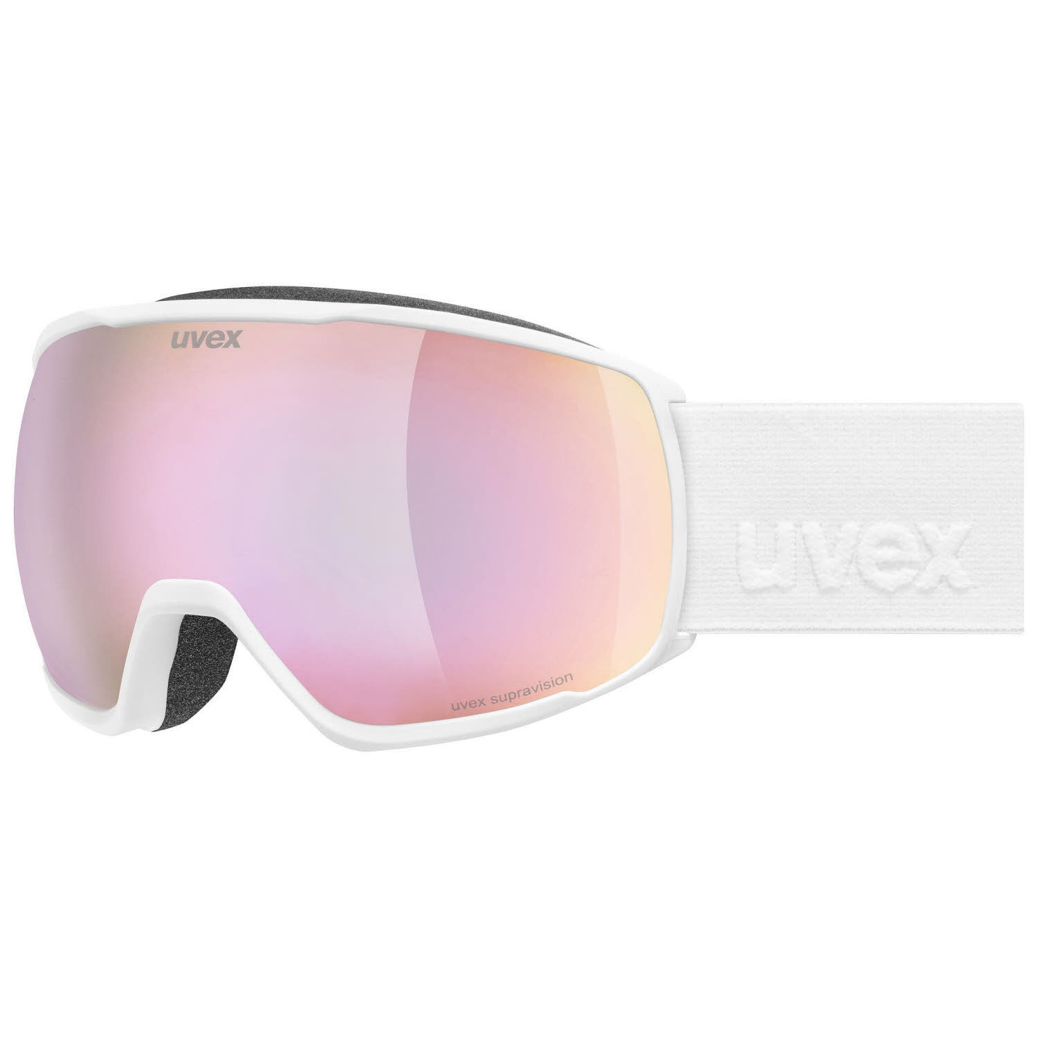 Uvex victorious FM Damen Skibrille Snowboardbrille white matt/mirror rose
