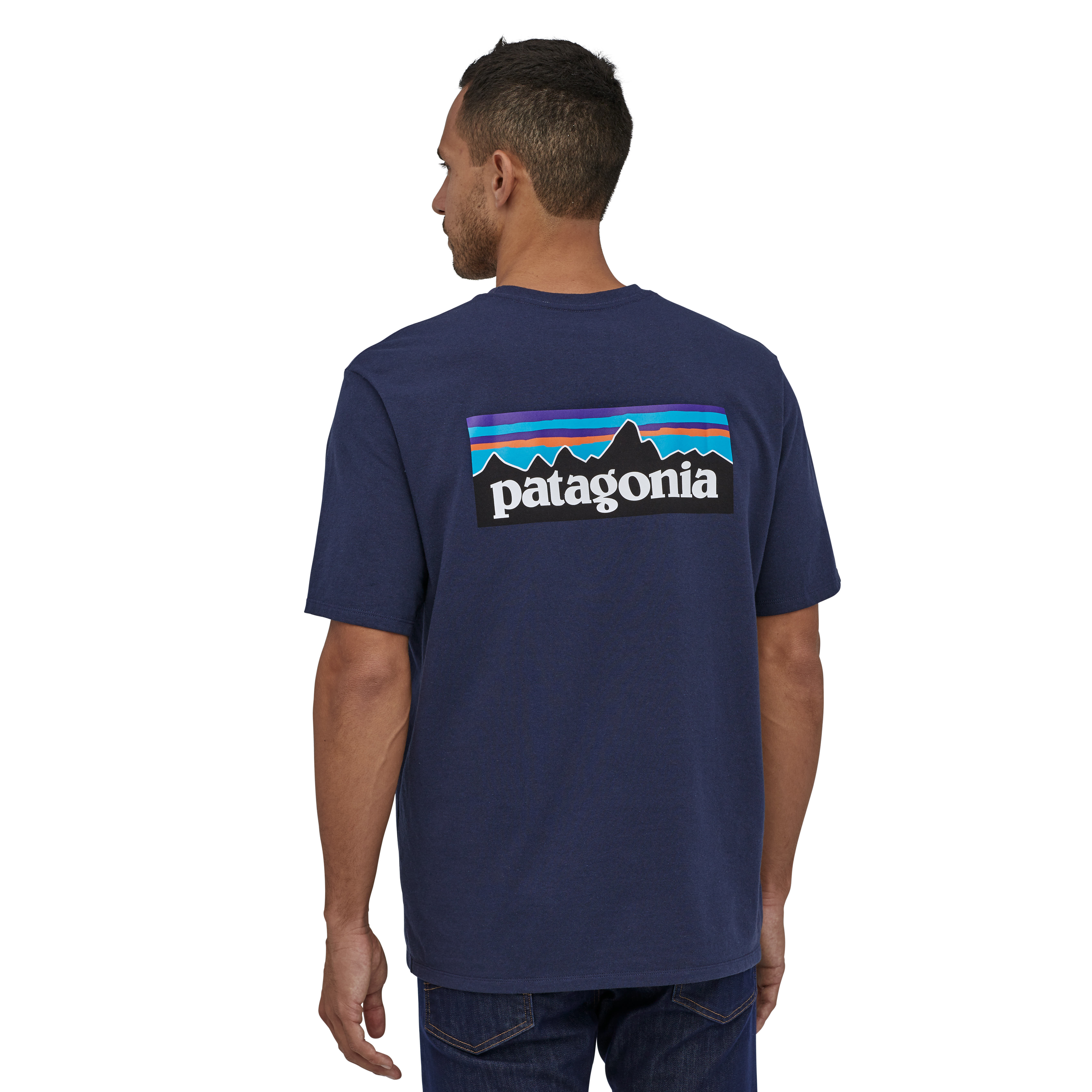Patagonia P-6 Logo Responsibili-Tee Herren T-Shirt Freizeitshirt blau NEU