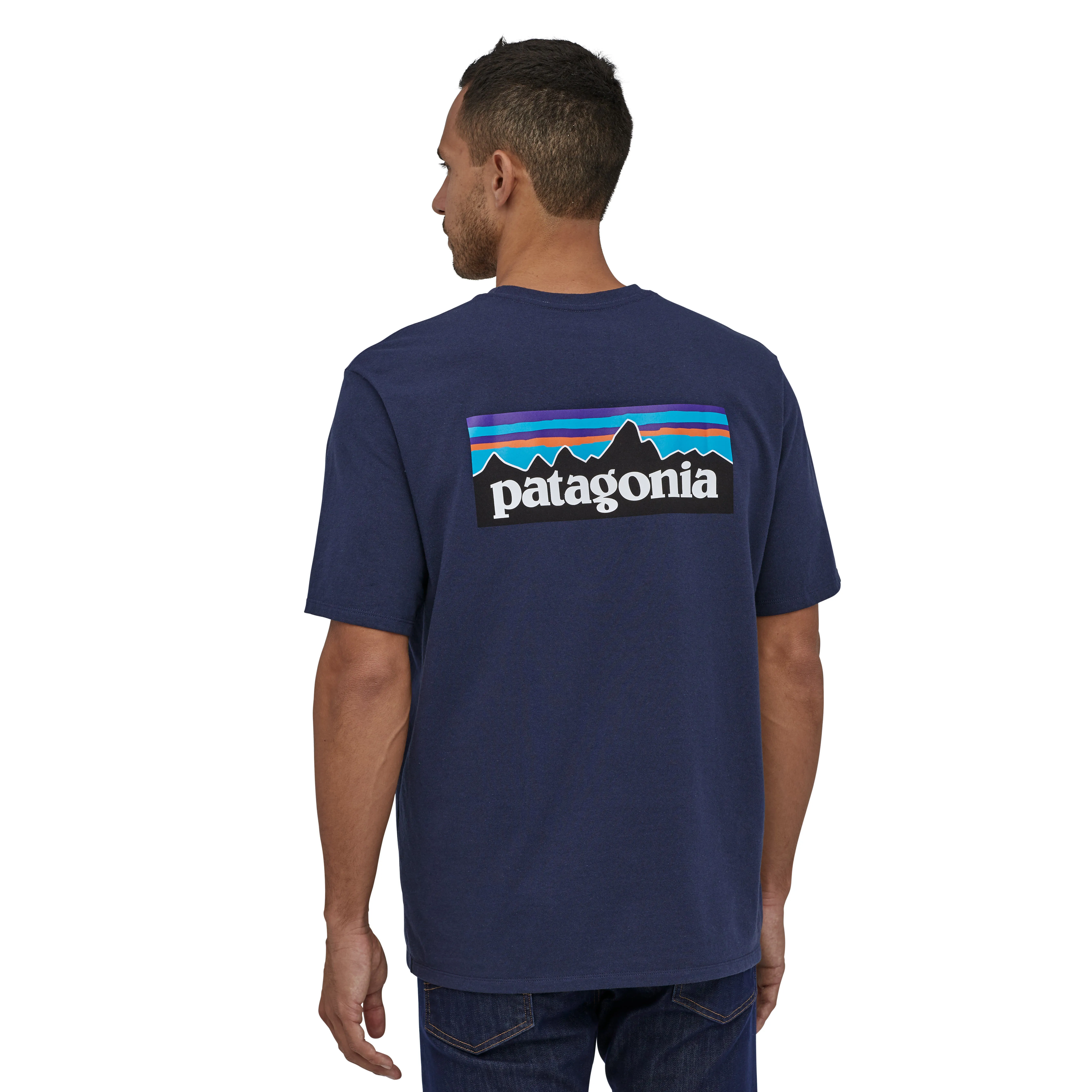 Patagonia P-6 Logo Responsibili-Tee Herren T-Shirt Freizeitshirt blau NEU