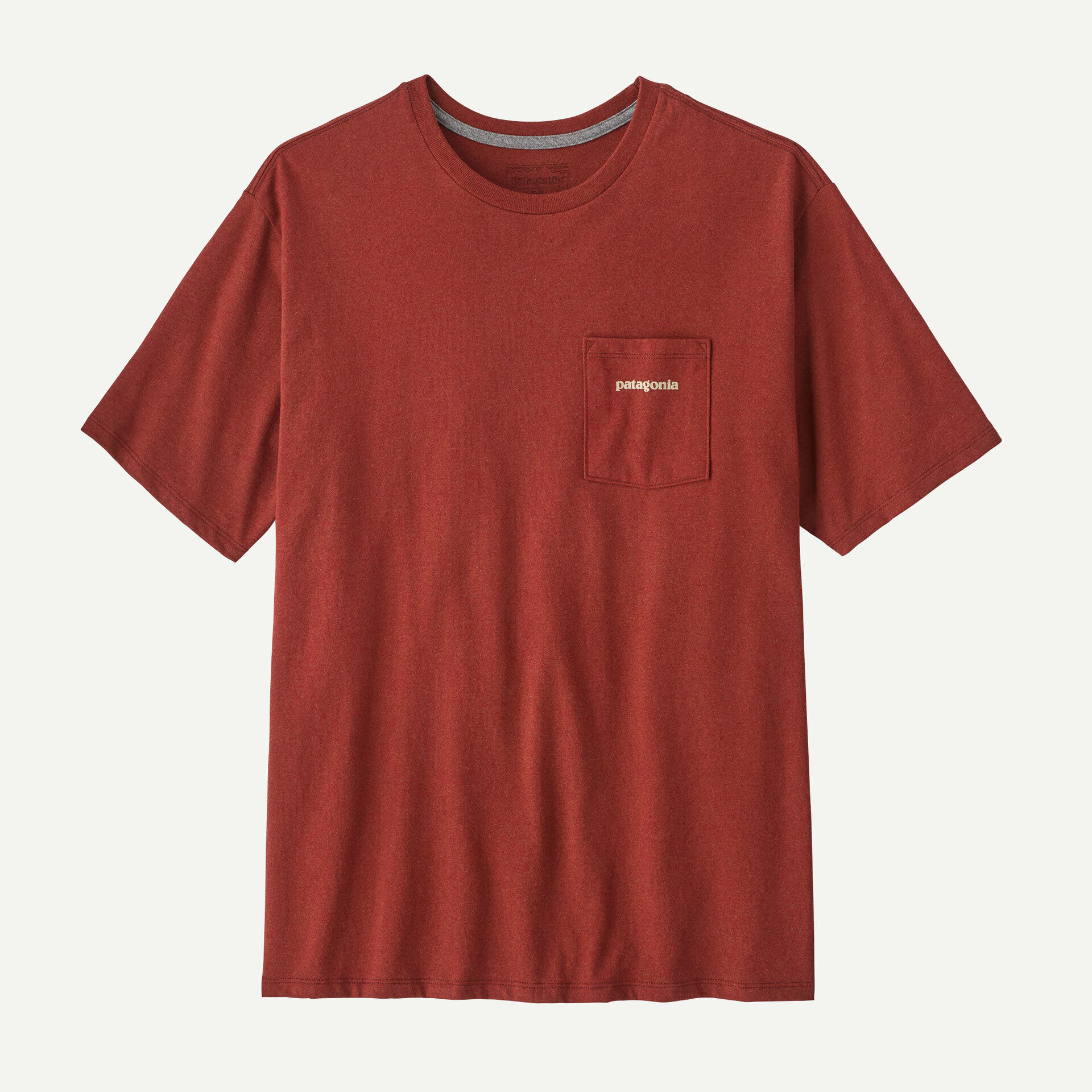 Patagonia Men's Boardshort Logo Pocket Responsibili-Tee Herren T-Shirt rusty red