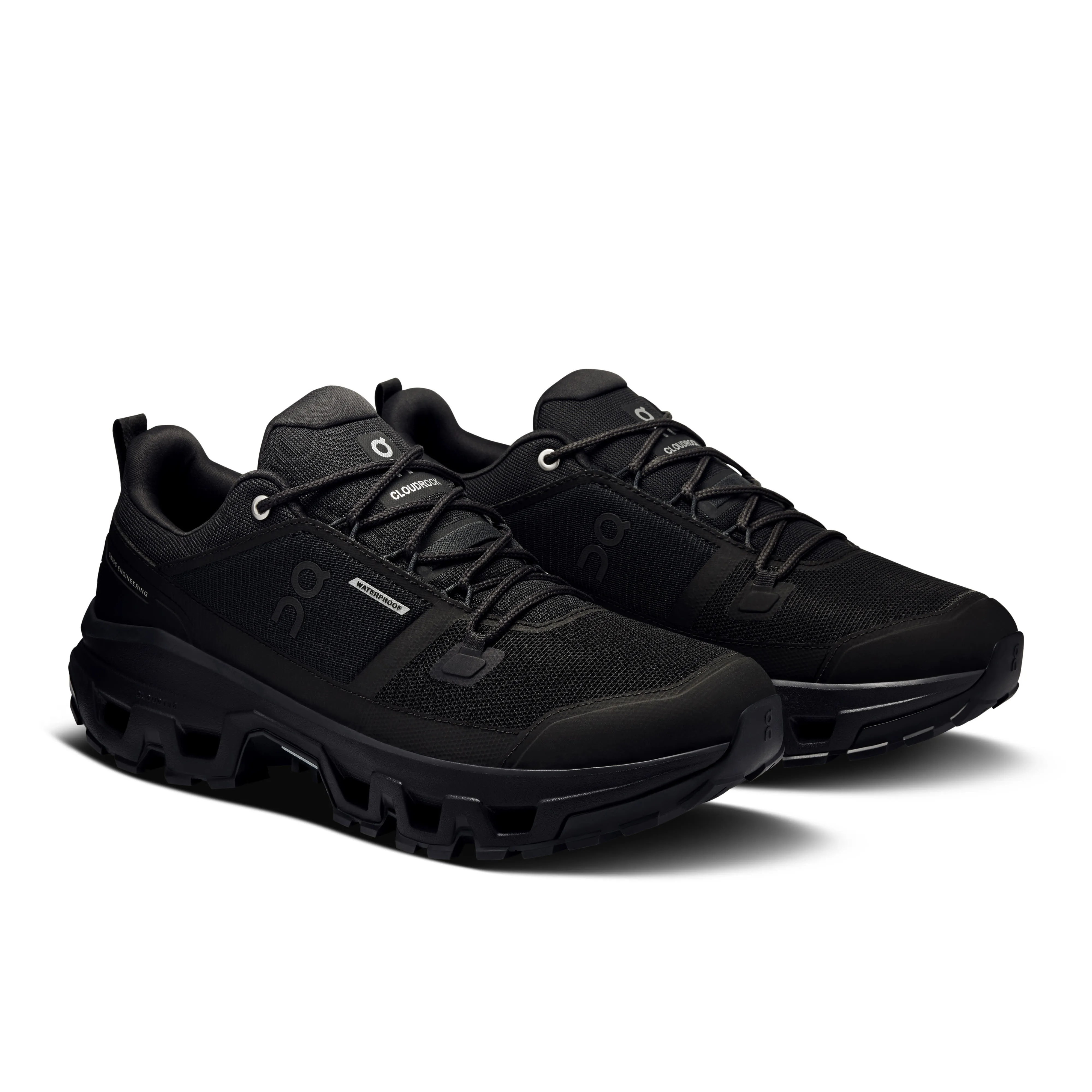 ON Cloudrock Low WP Trekkingschuhe Wanderschuhe Herren schwarz
