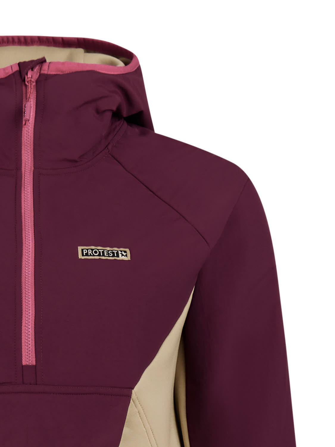 Protest PRTLuana Fleece Damen Ziphoodie Fleecehoodie lila