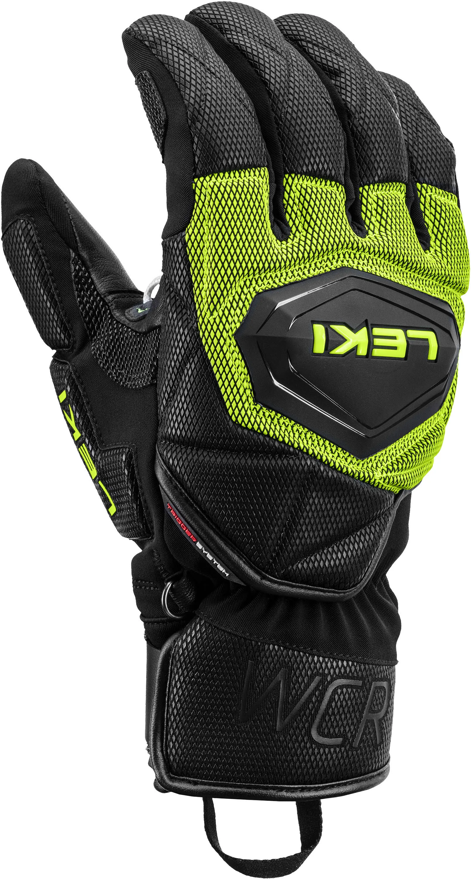 Leki WCR Coach 3D Unisex Winterhandschuhe Skihandschuhe schwarz-gelb