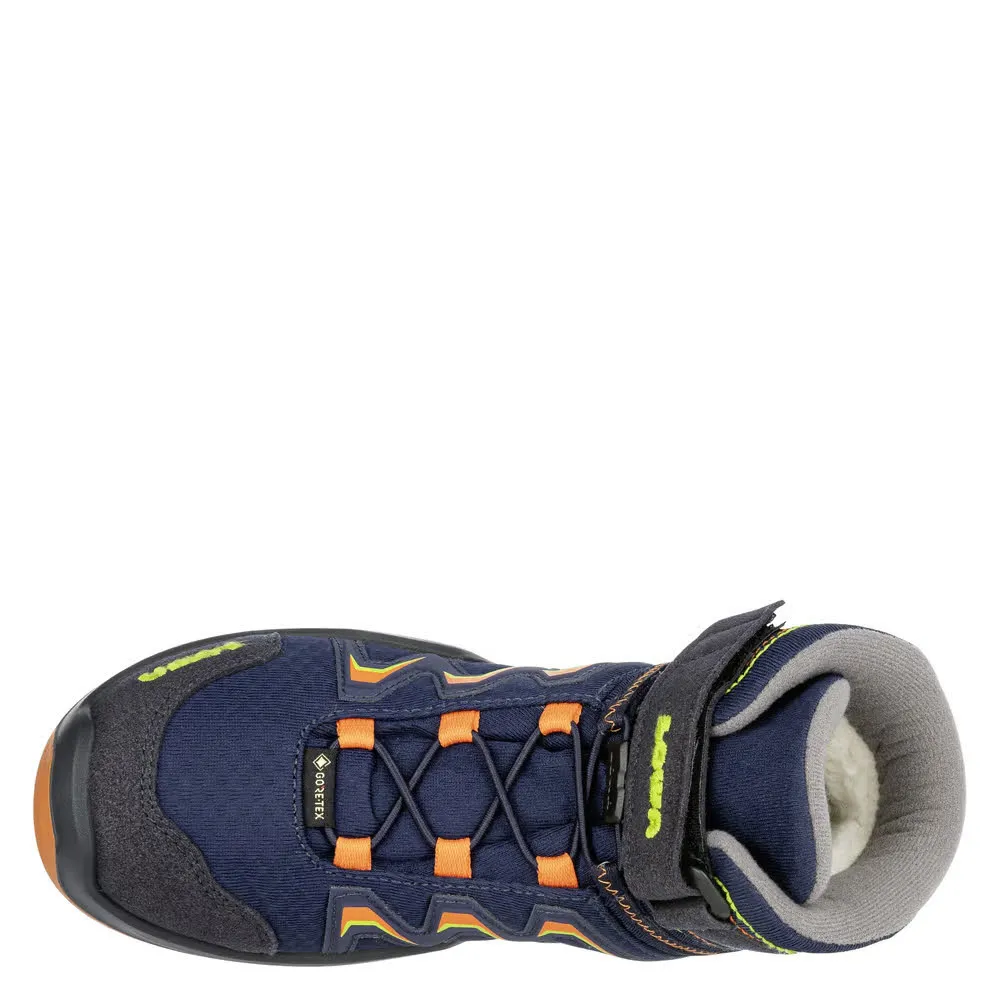 Lowa MADDOX WARM GTX MID Kinder Winterstiefel navy/orange