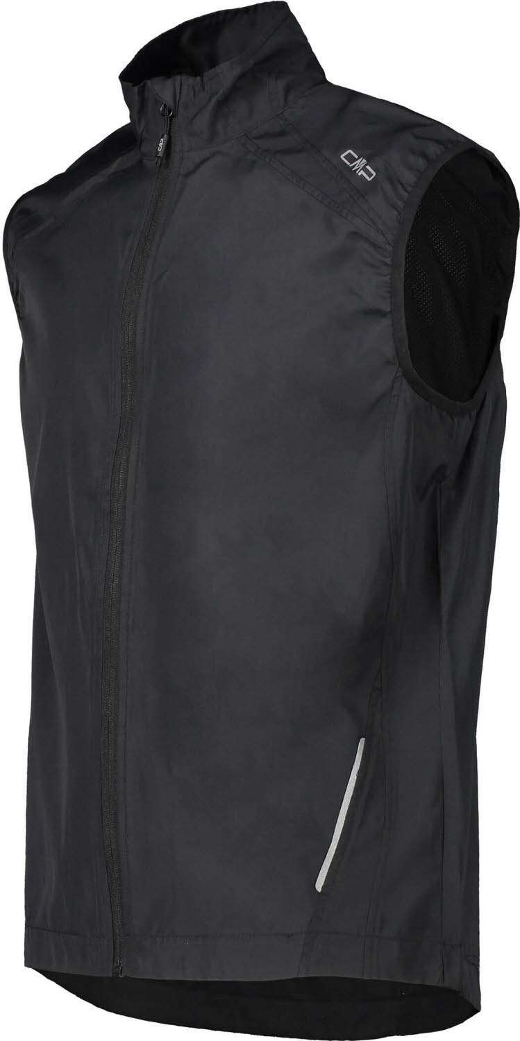 CMP TRAIL VEST Herren Funktionsweste Outdoorweste Laufweste ärmellos schwarz