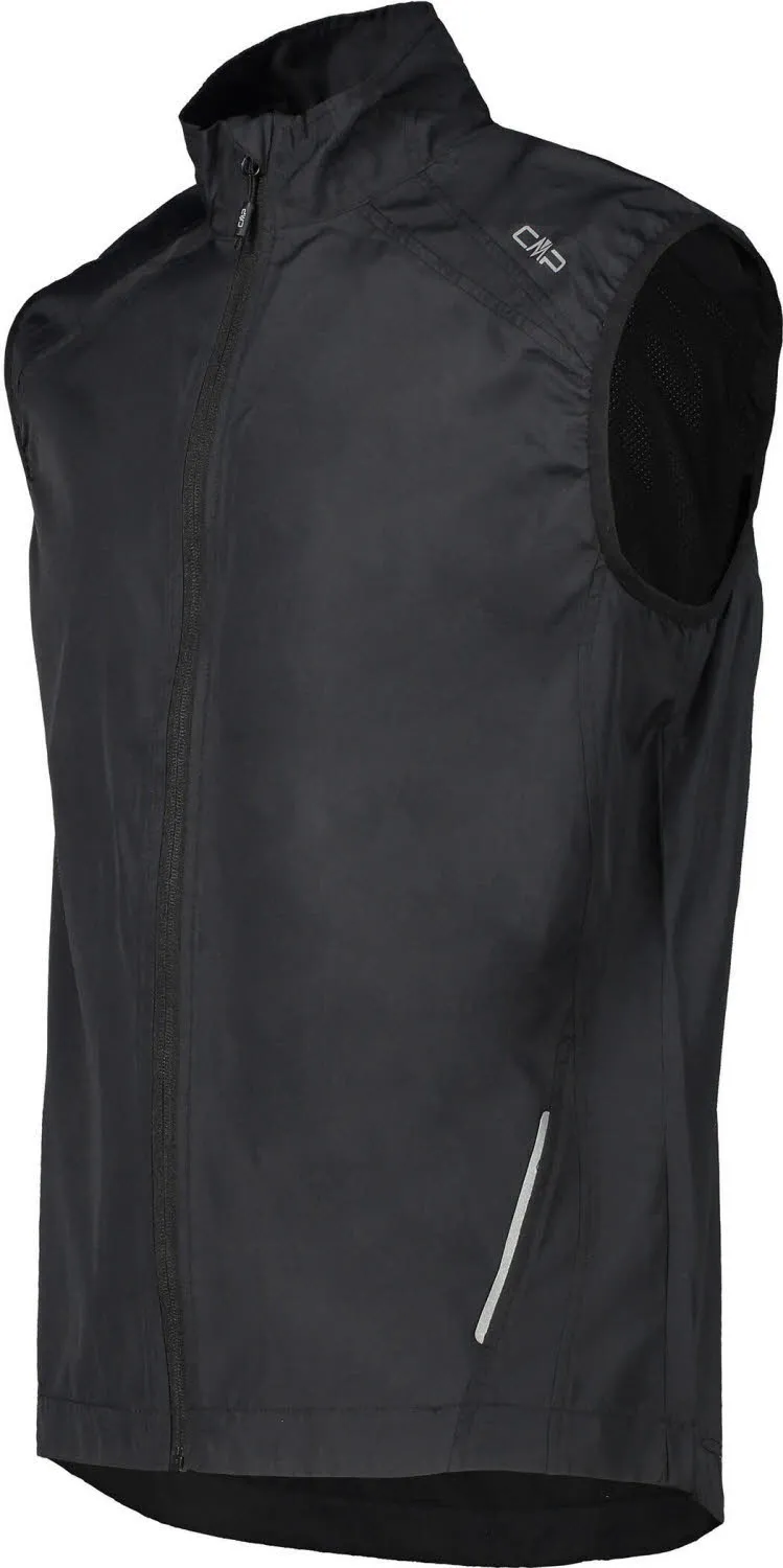 CMP TRAIL VEST Herren Funktionsweste Outdoorweste Laufweste ärmellos schwarz