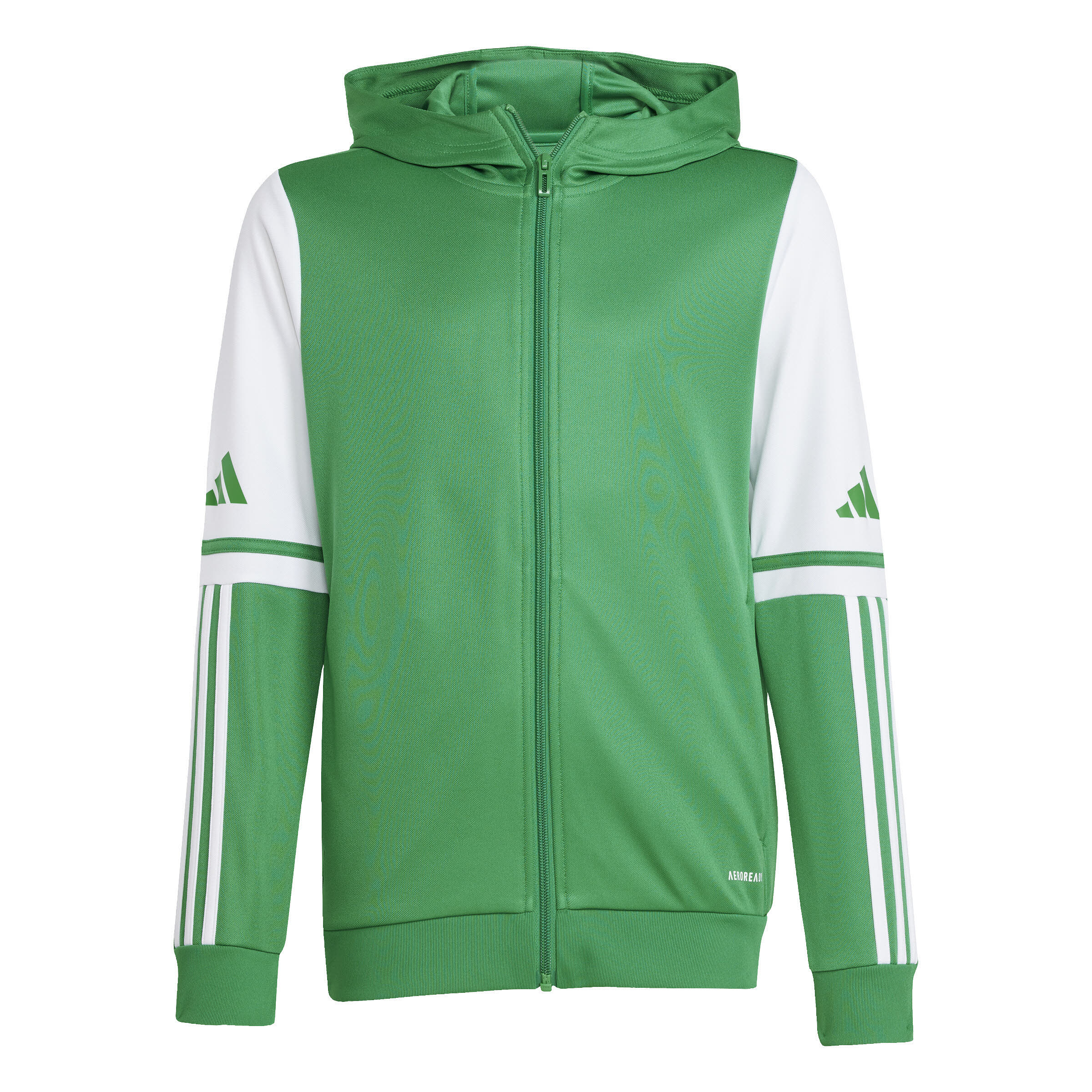 adidas Squadra 25 Kids Kapuzenjacke Trainingsjacke Kinder grün weiß