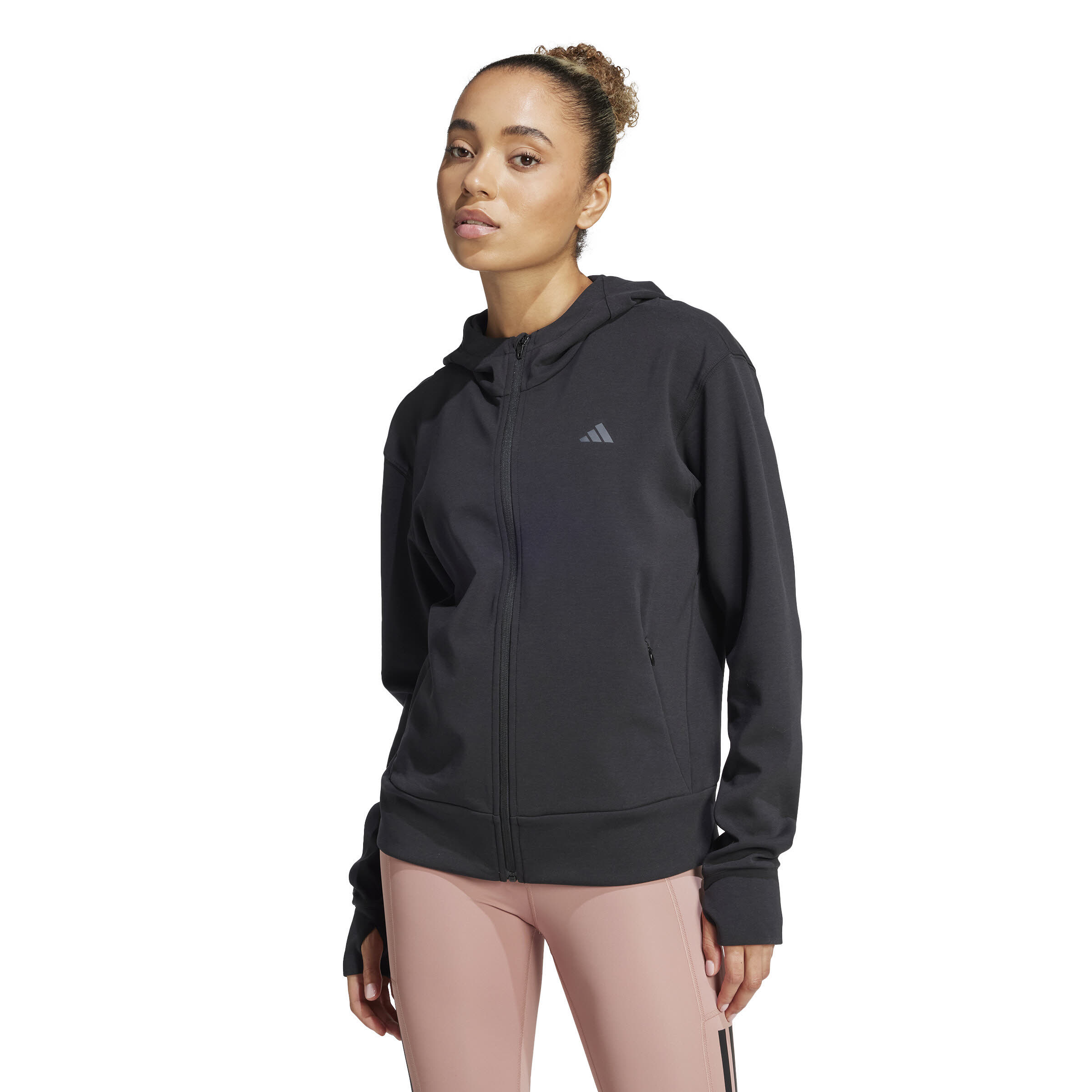 adidas Designed 4 Training Kapuzenjacke Sweatjacke Damen schwarz