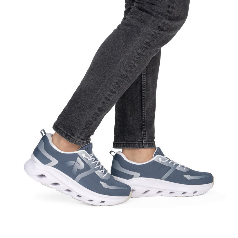 Rieker Herren Sneaker Halbschuhe low blau