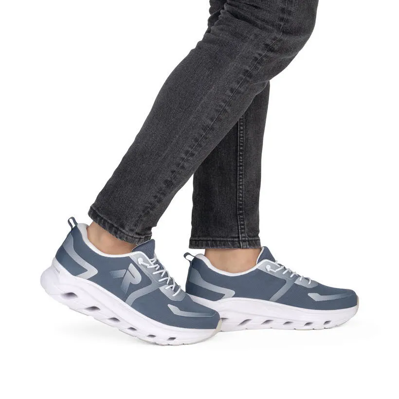 Rieker Herren Sneaker Halbschuhe low blau