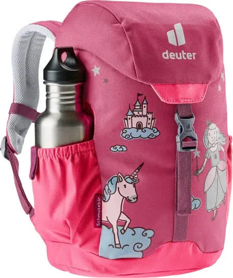 Deuter Schmusebär Kinderrucksack mit seitlichen Außentaschen Verstellbarer Brustgurt Rosa NEU