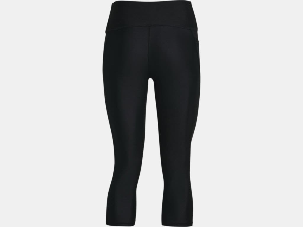 Under Armour Hi-Rise Capri 3/4 Damen Leggings Sporttights schwarz NEU