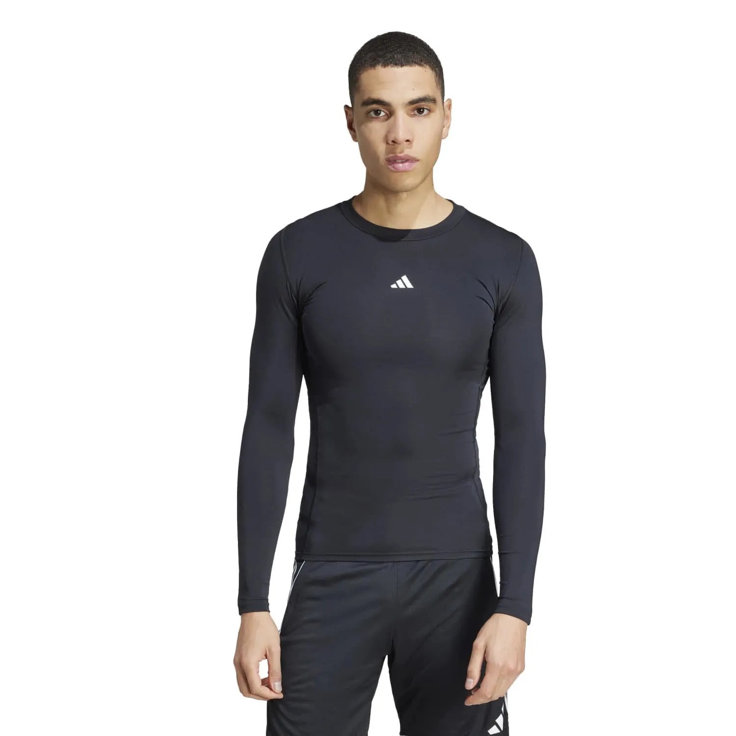adidas TECHFIT Longsleeve Herren Langarmshirt Unterziehshirt schwarz