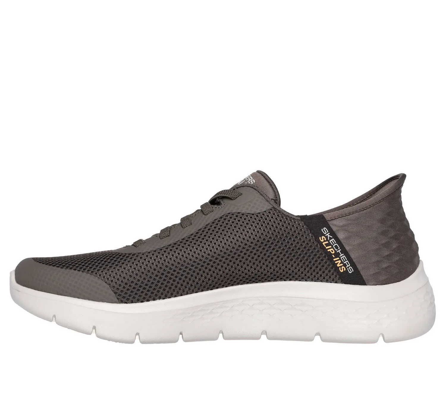 Skechers GO WALK FLEX - HANDS UP Slipper Sneaker Herren braun