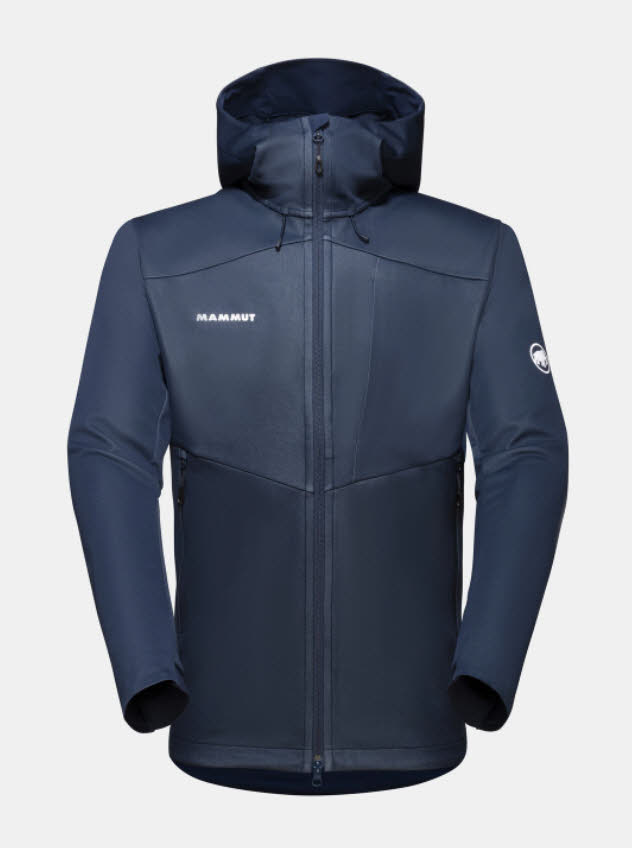 Mammut HE Ultimate VII SO Hooded Jacket Herren Softshelljacke Windstopper blau NEU