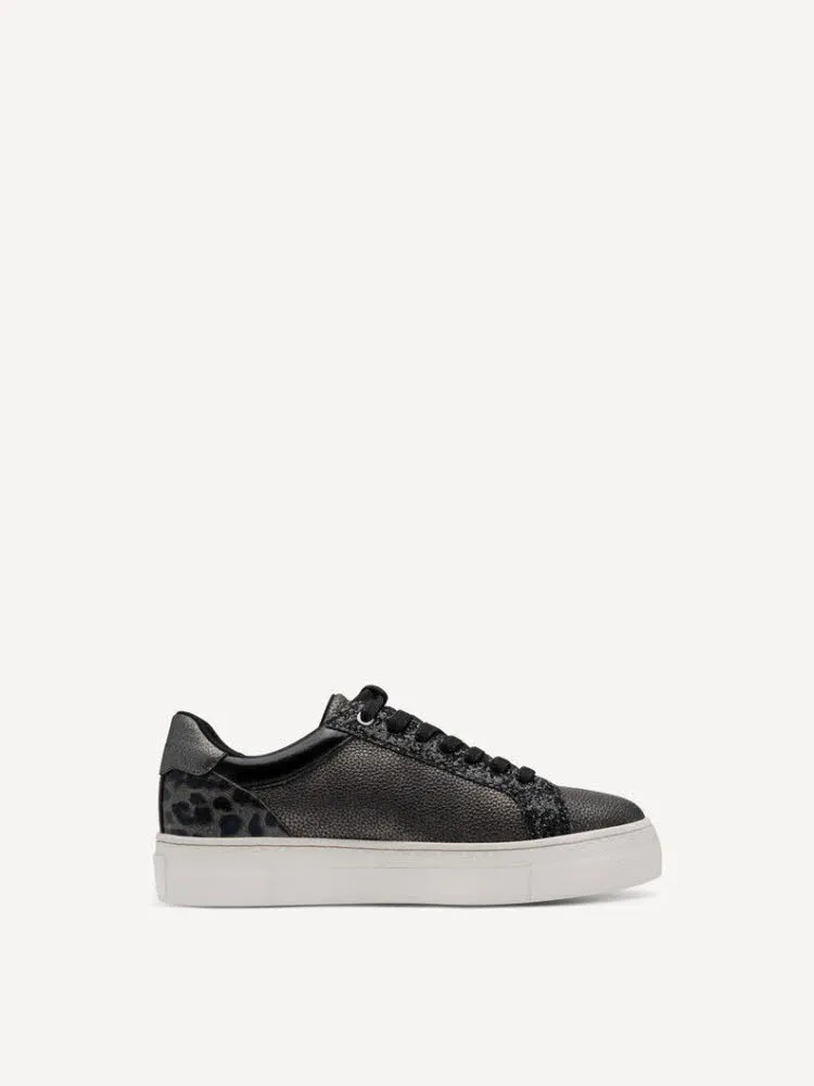 Tamaris Women Lace-up Damen Sneaker Low modisch pewter comb
