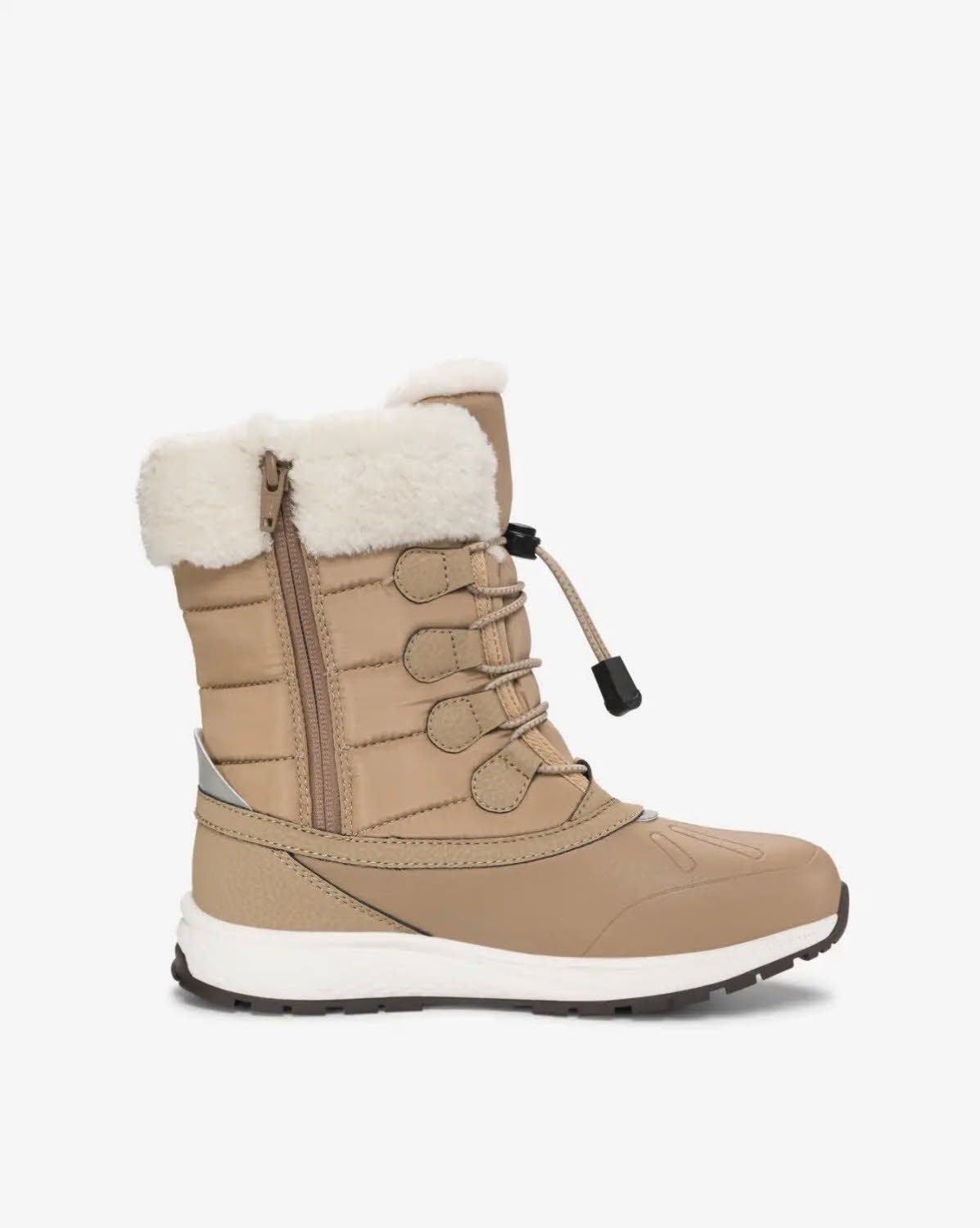 Viking Equip Warm WP Zip Mädchen Thermoboots Winterstiefel dark natural