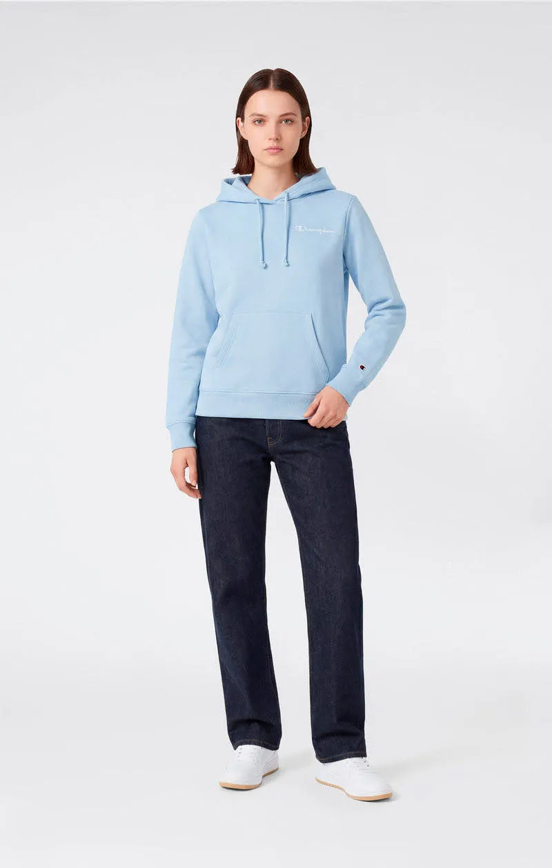 Champion HOODED SWEATSHIRT Damen Hoddie Kapuzenpullover hellblau