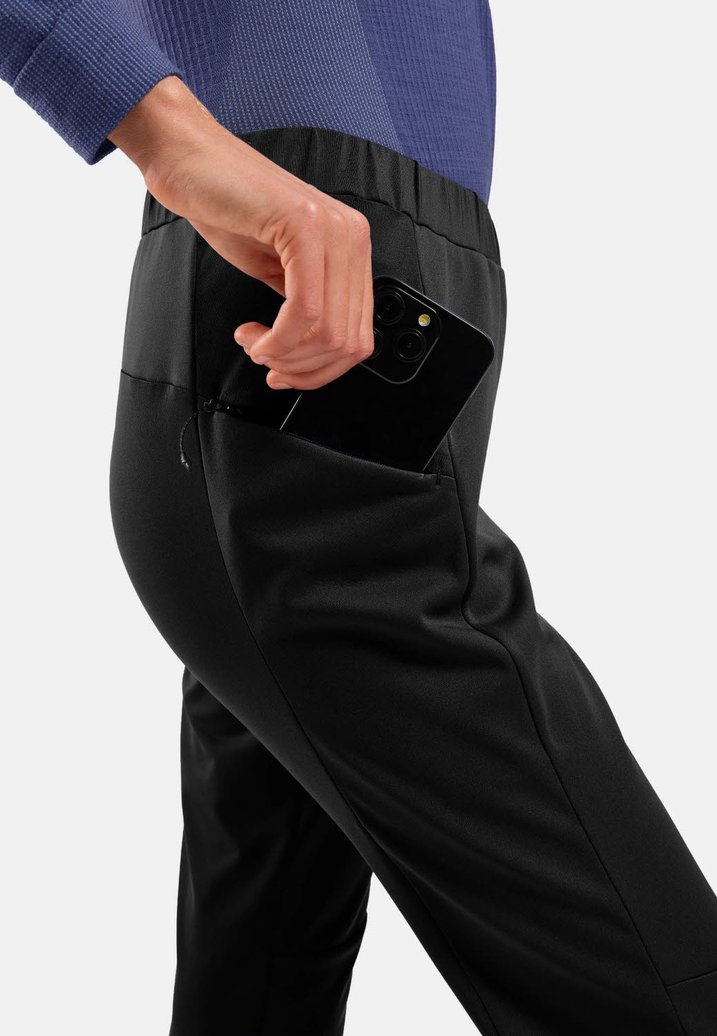 Odlo Essential Warm Damen Langlaufhose Outdoorhose schwarz