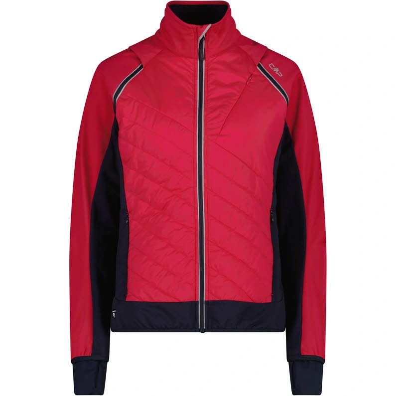CMP WOMAN JACKET WITH DETACHABLE SLEEVES Damen wasserabweisende Outdoorjacke magenta