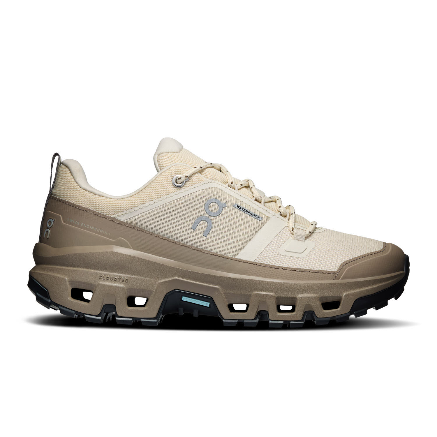 ON CLOUDROCK LOW WP Damen Wanderschuhe Trekkingschuhe grain/soba